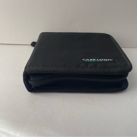 Case Logic 12 Disc CD/DVD Holder Wallet Style Canvas Case 12 Sleeves EXCELLENT - Picture 4 of 7